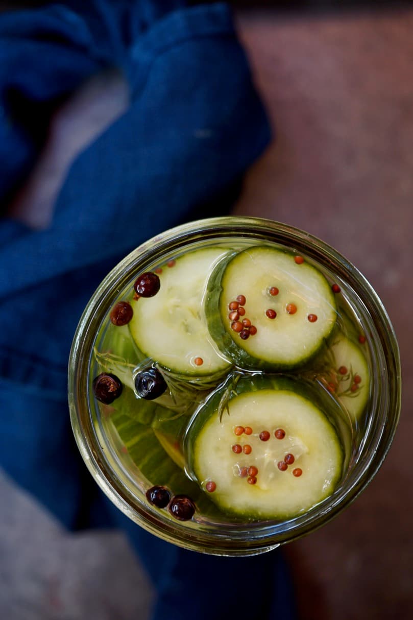 Scandinavian Pickled Cucumbers