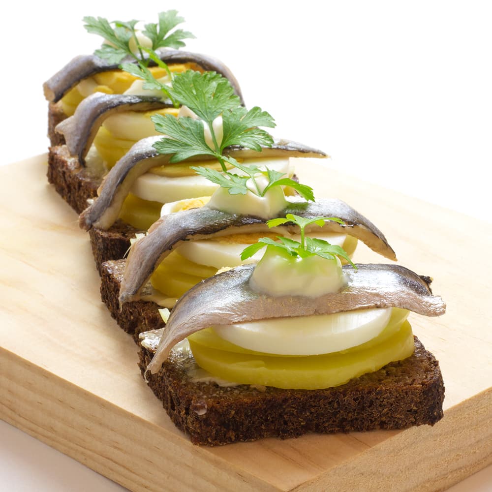 Marinated Fish Canapés