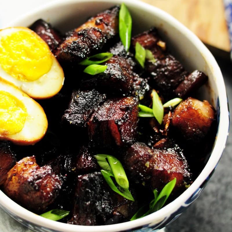 Shanghai-Style Braised Pork Belly with Hard-Boiled Eggs
