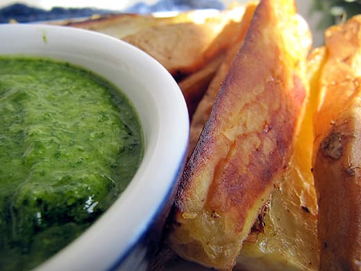 Sweet Potato Oven Fries with Citrus Herb Dip