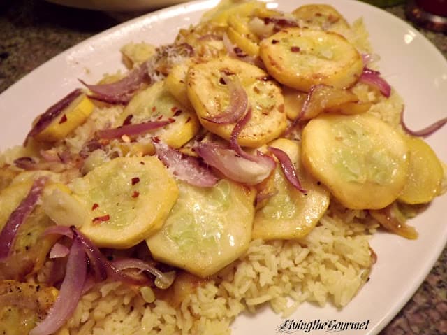 Yellow Squash with Fragrant Rice