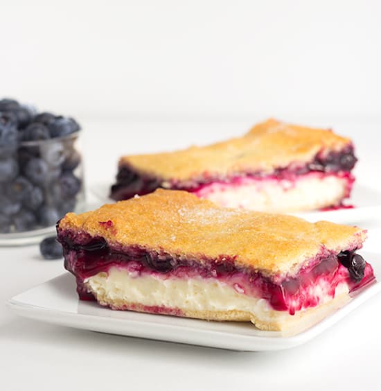 Blueberry Cream Cheese Danish with Crescent Rolls