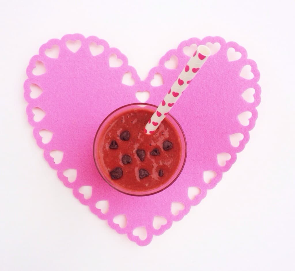 Healthy Chocolate Dipped Strawberry Smoothie