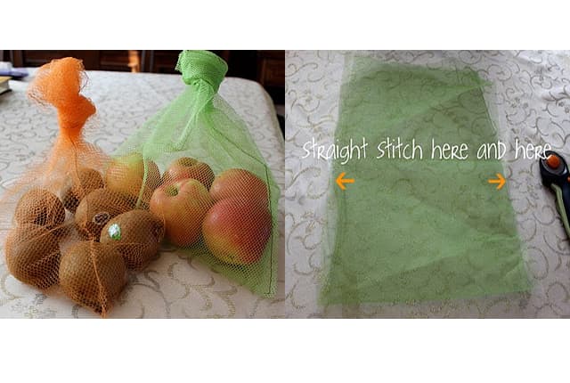 DIY reusable produce bags