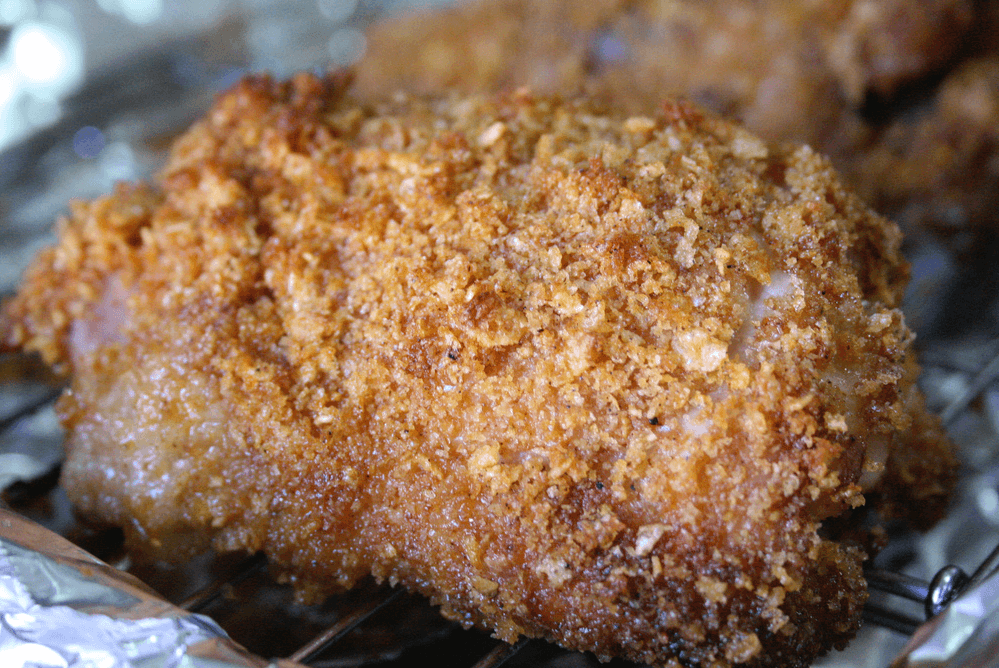 Oven Fried Chicken Breasts are a Quick and Easy Dinner