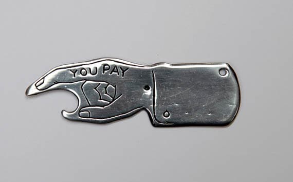 spin to see who pays bottle opener