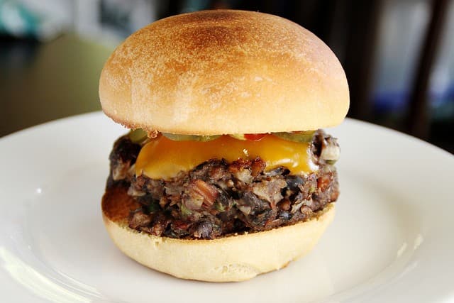 black bean burger