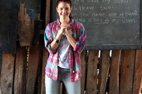 Drew Barrymore in Kena for the World Food Programme