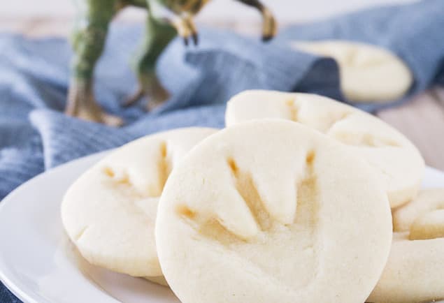 Dinosaur Print Sugar Cookies