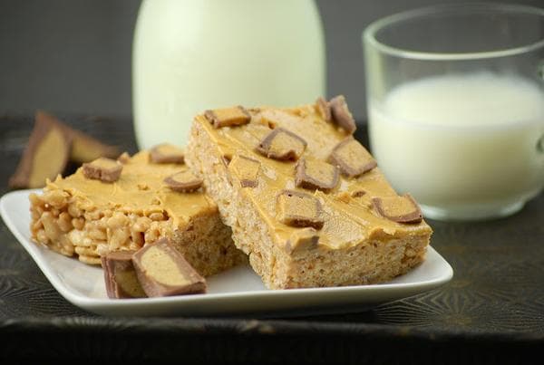 Peanut Butter Cup Rice Krispie Treats