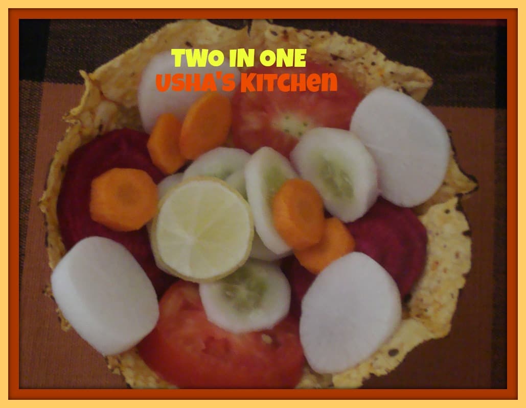 Two in One Papad n Salad