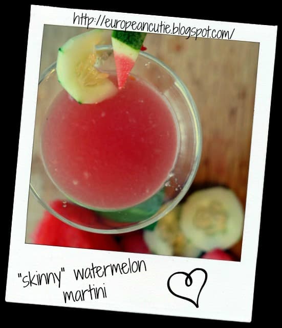 "skinny" watermelon martini ♥
