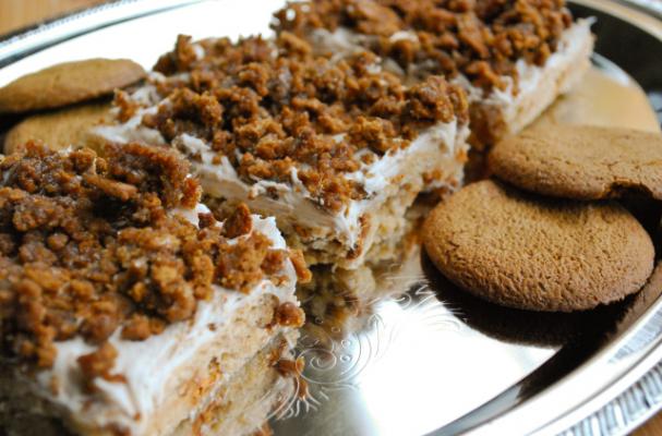 Frosted Eggnog Spice Bars 