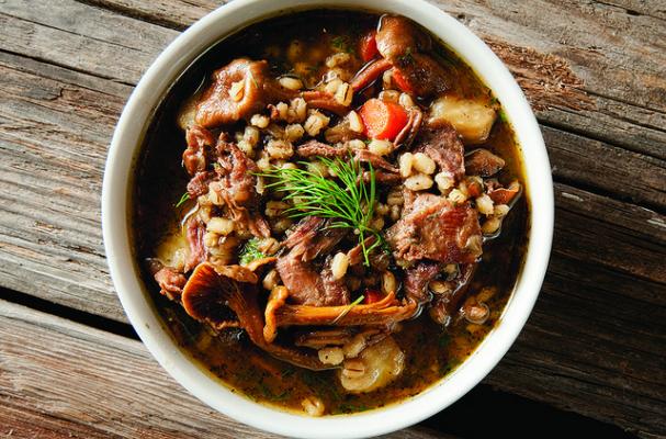 Goose Stew with Barley and Celery Root