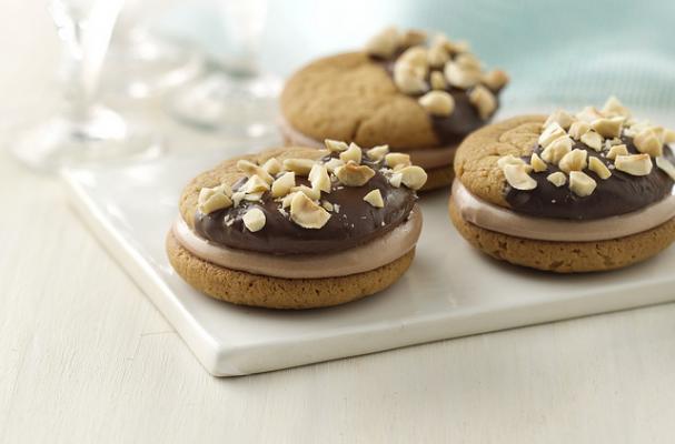 Chocolate Hazelnut Peanut Butter Sandwich Cookies