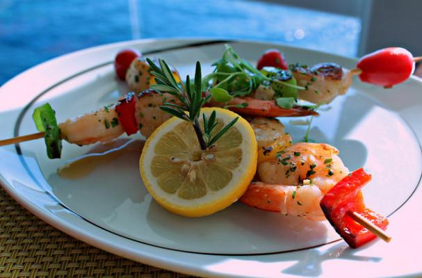 shrimp and scallop skewers