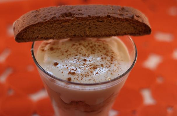 Pumpkin Spice Biscotti and Yogurt Parfait