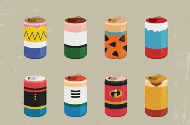Animated Dads in Beer Can Form
