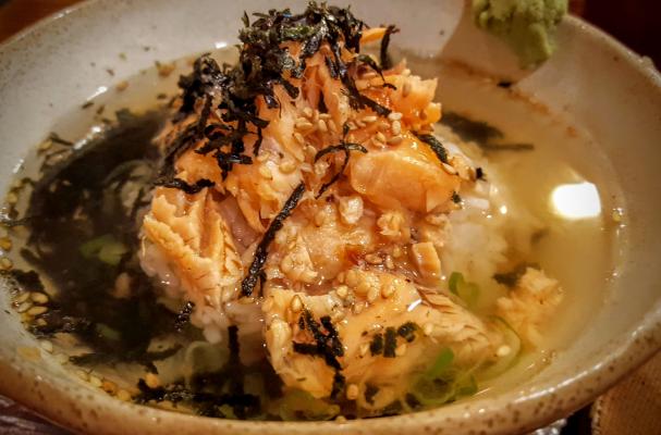 Sake Chazuke: Easy Green Tea Rice Soup with Salted Salmon  