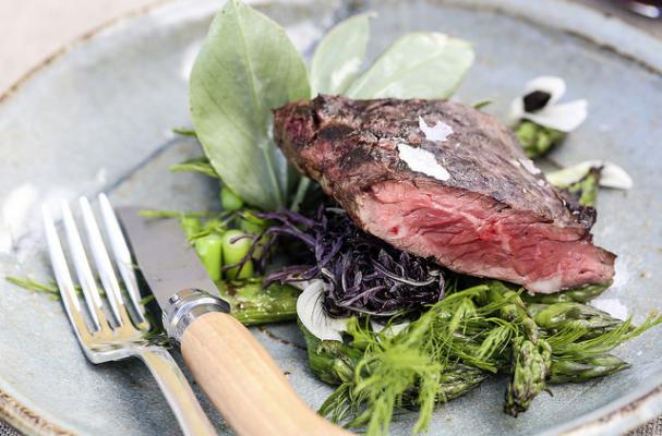 Hanger Steak Salad with Asparagus 