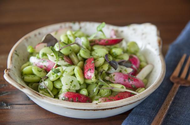 Butterbean and Radish Salad 