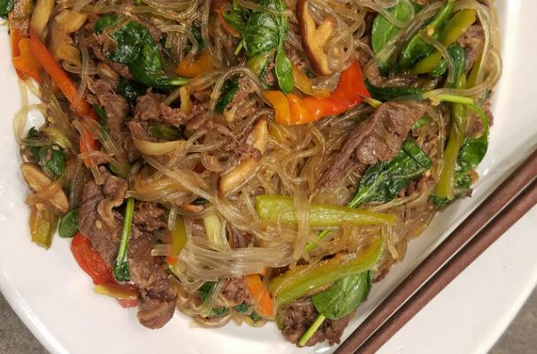 Bulgogi Beef with Sweet Potato Noodles and Vegetables (Gluten Free Recipe)