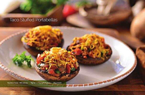  Taco Stuffed Portabello Mushrooms