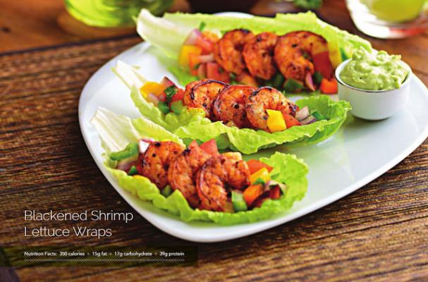 Blackened Shrimp Lettuce Wraps