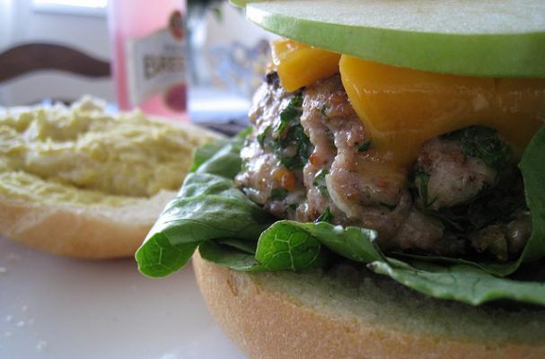 cheddar chive turkey burger