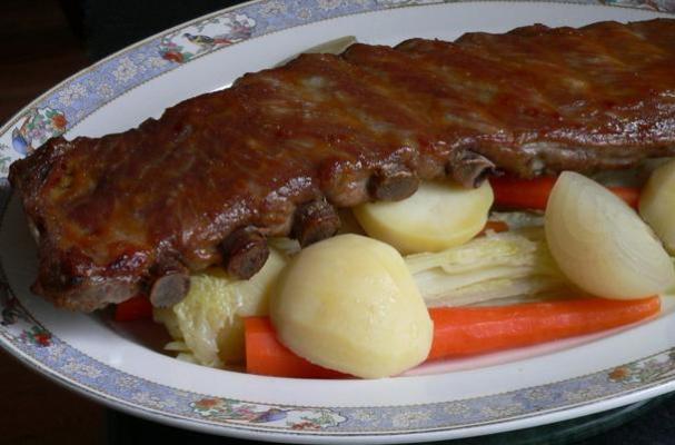 Corned Beef Ribs With Brown Sugar and Mustard Glaze