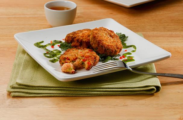 Oregon Pink Shrimp Cakes with Wasabi Tartar Sauce