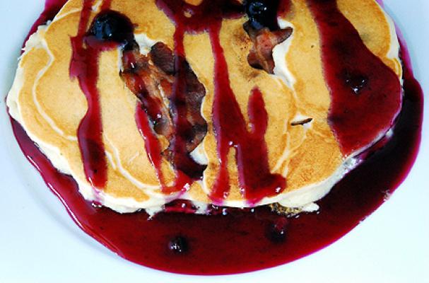 Bacon Blueberry Pancakes