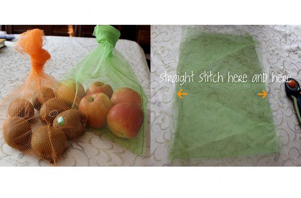 DIY reusable produce bags