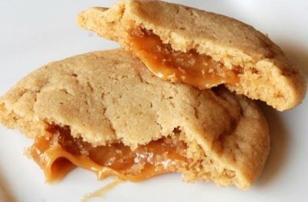 Caramel Stuffed Apple Cider Cookies 