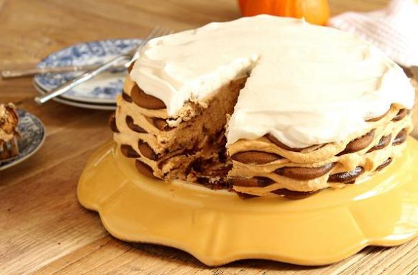 No-Bake Ginger Snap Pumpkin Icebox Cake