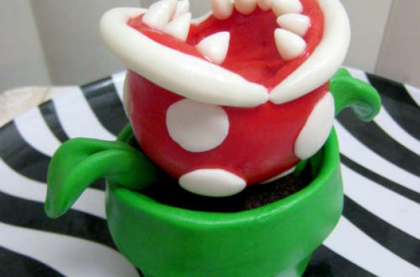 Piranha Plant Cupcake