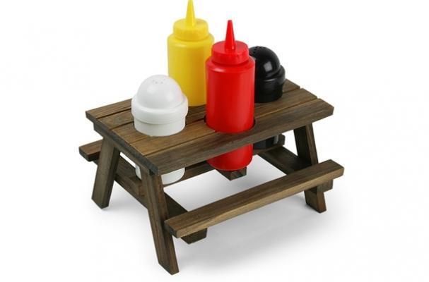 picnic table condiment set