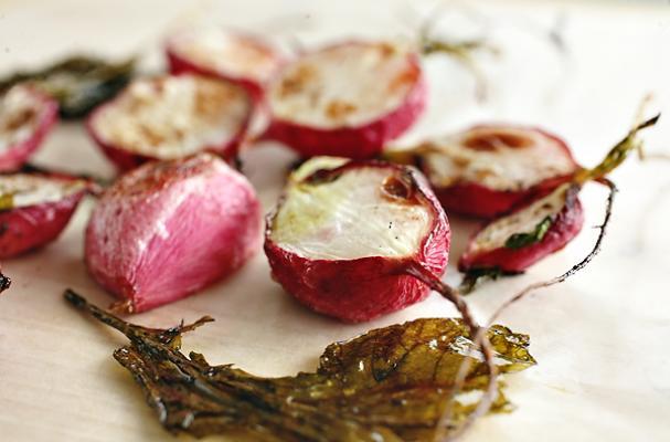 roasted radishes