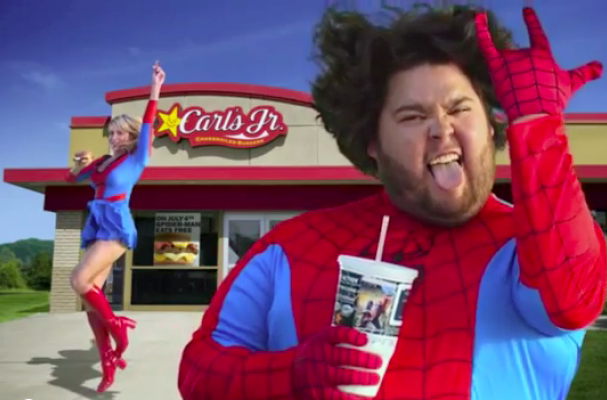 Carl's Jr. Giveaway Dress Like Spider-Man on July 4th