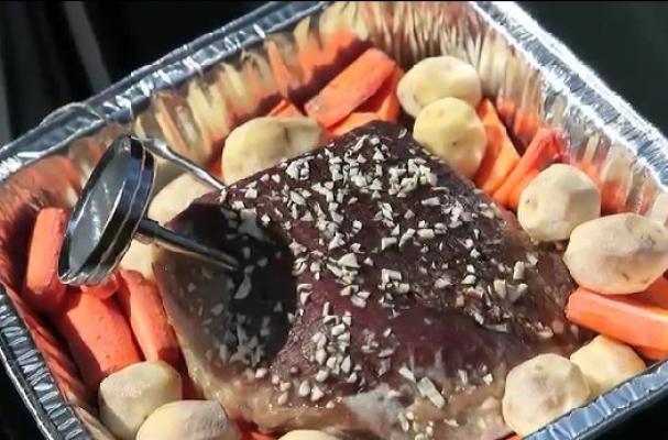 cook beef roast in car