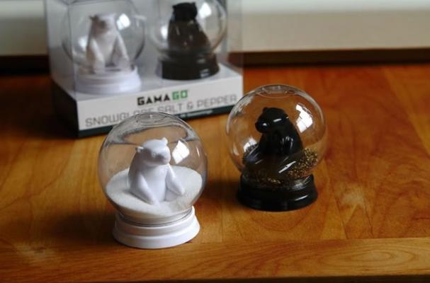 Snow Globe Salt & Pepper Shakers