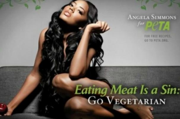 Angela Simmons for PETA