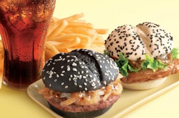 McDonald's Black and White Burger