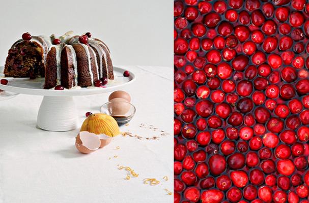 gluten free cranberry almond bundt cake