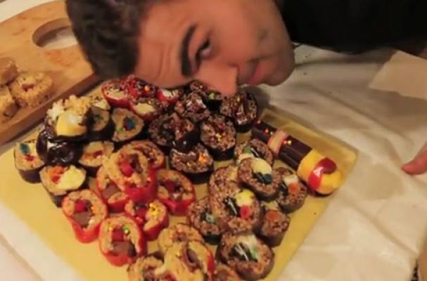 Epic Meal Time Takes on Candy Sushi