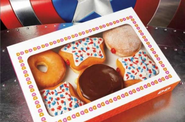 Captain America themed snacks