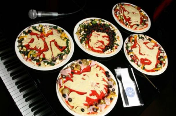 Celebrity Pizza Portraits from PizzaExpress