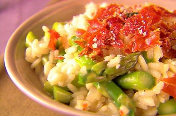 Champagne Risotto with Asparagus and Pancetta