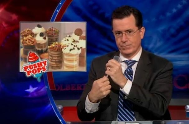 Stephen Colbert Examines Pushy Pops