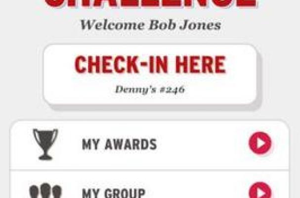 Denny's 50 State Challenge app